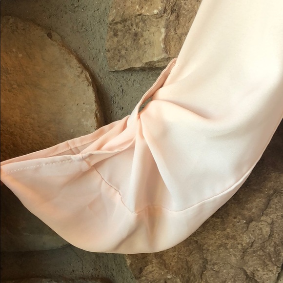 Francescas Miami Blush Mar Light Pink Boss Lady Work Blouse - Picture 5 of 8